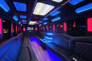 Santa Ana Limousine Bus Interior
