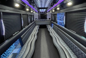 Santa Ana Party Bus Interior