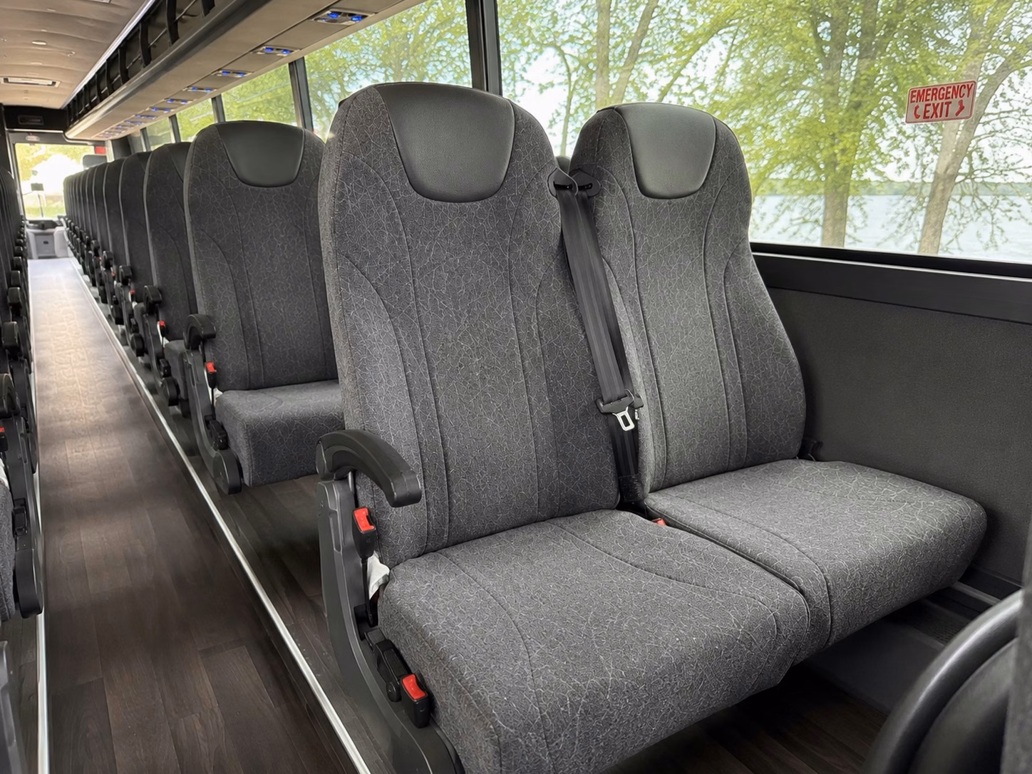 santa ana charter bus inside